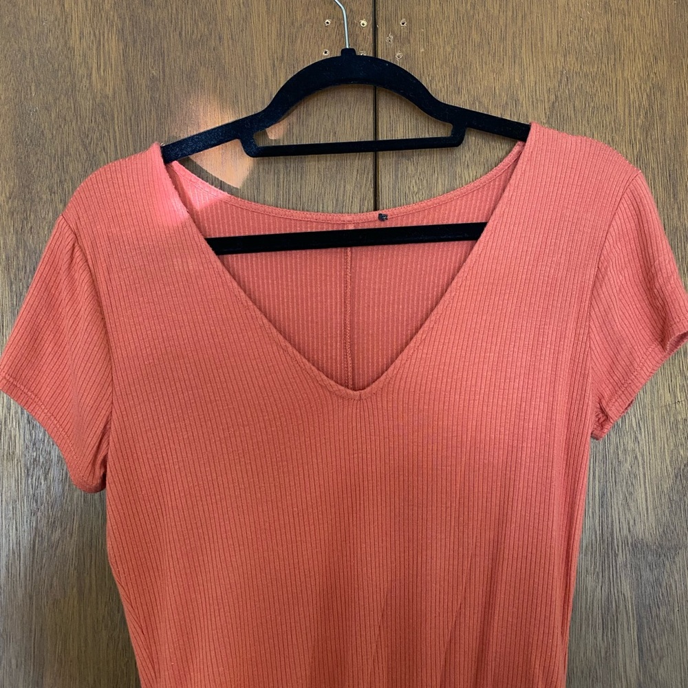 Super comfy orange bodysuit!